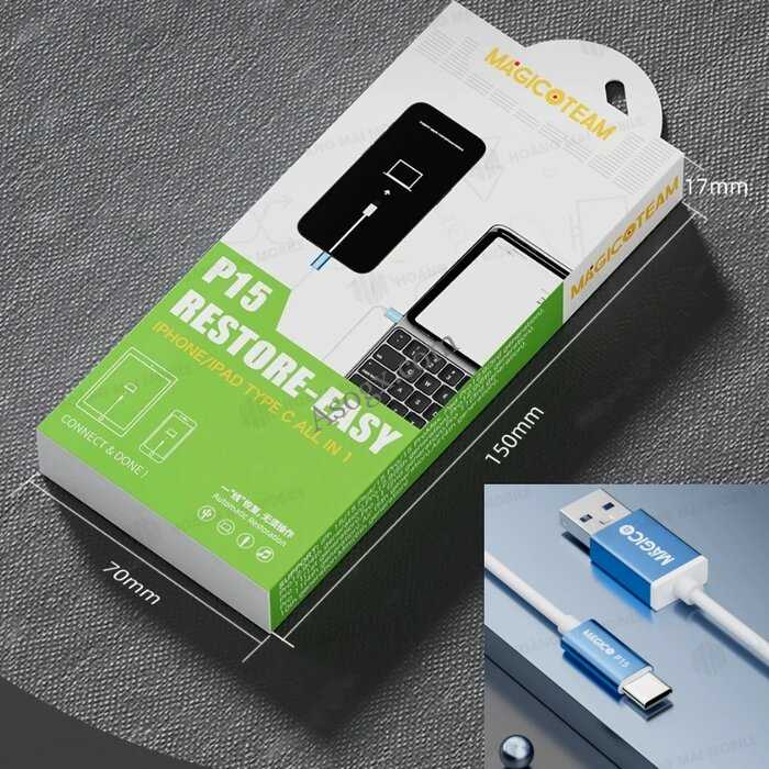 Cáp chạy phần mềm iPhone, iPad MAGICO P15 (tự động vào Recovery)